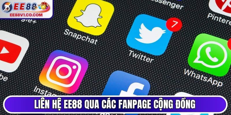 Liên hệ EE88 qua các fanpage cộng đồng